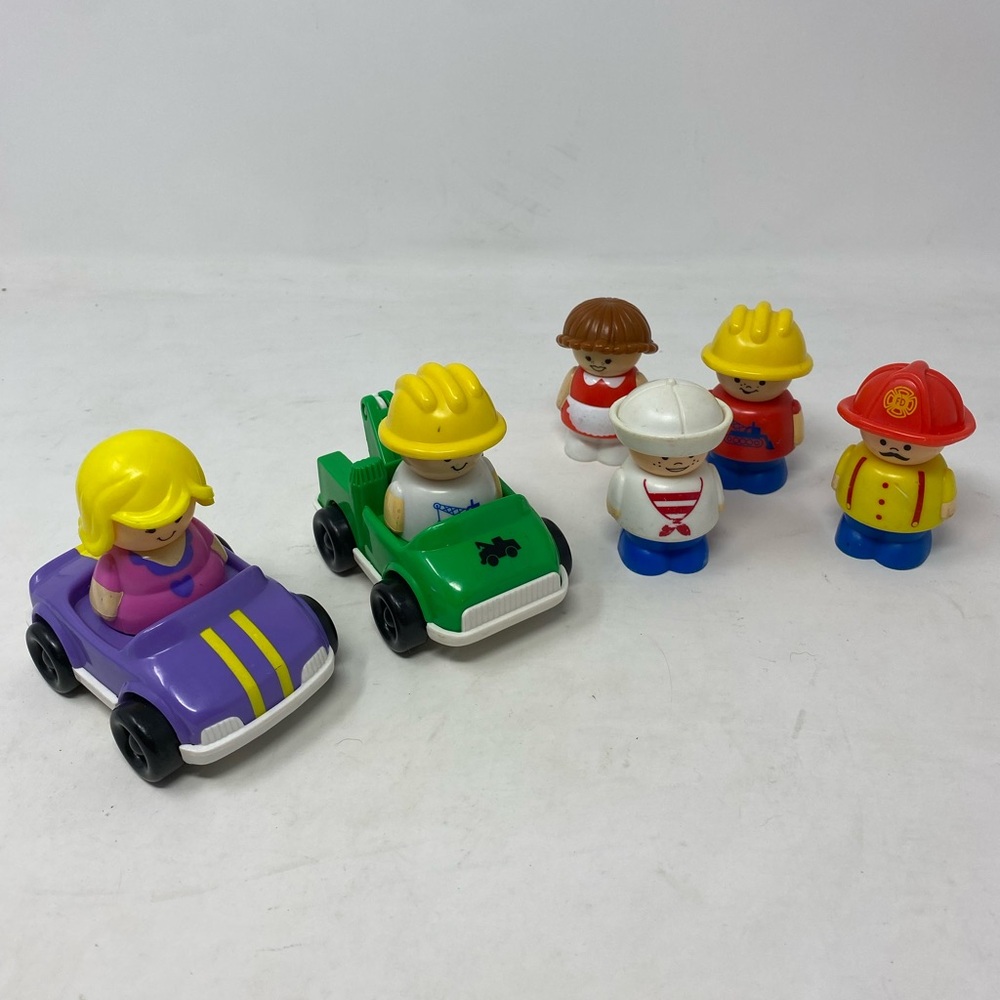 1992 Shelcore Kids Toy Set with Green and Purple Cars
